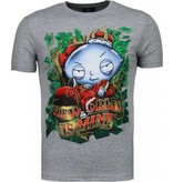 Local Fanatic Rich Stewie - T-shirt - Grijs