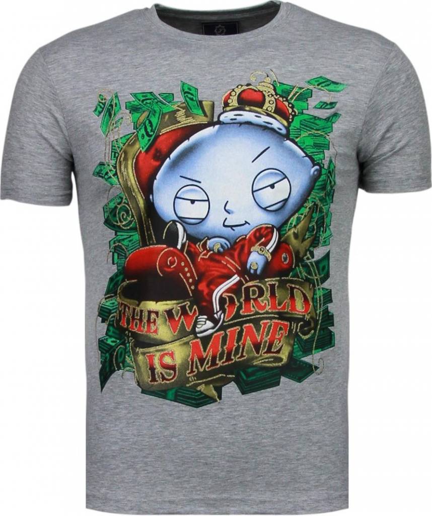Mascherano Rich Stewie T Shirt Grijs mascherano kopen in de aanbieding