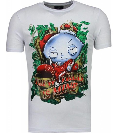 Local Fanatic Rich Stewie - T-shirt - Wit