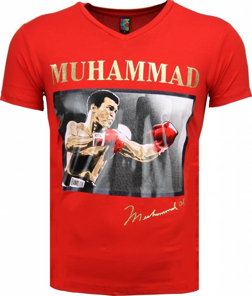 Mascherano T Shirt Muhammad Ali Glossy Print Rood mascherano kopen in de aanbieding Mascherano T Shirt Muhammad Ali Glossy Print Rood mascherano kopen in de aanbieding