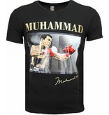Local Fanatic T-shirt - Muhammad Ali Glossy Print - Zwart