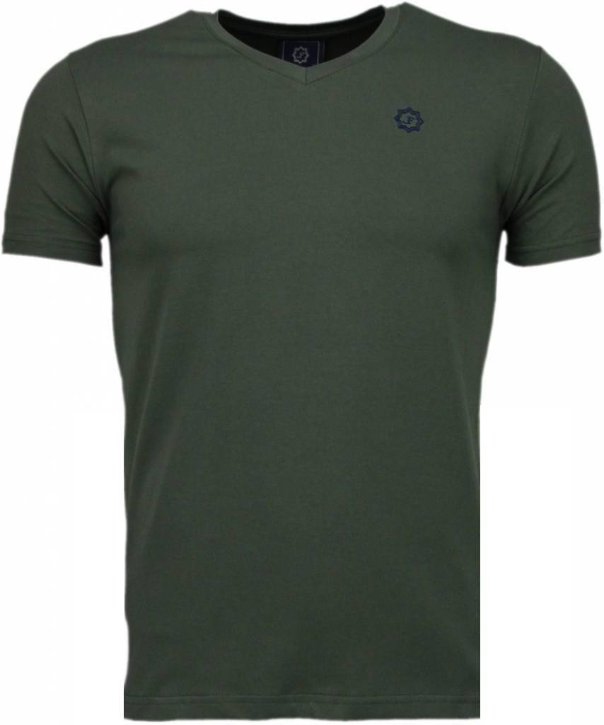 Local Fanatic Basic Exclusieve T Shirt Leger Groen local fanatic kopen in de aanbieding