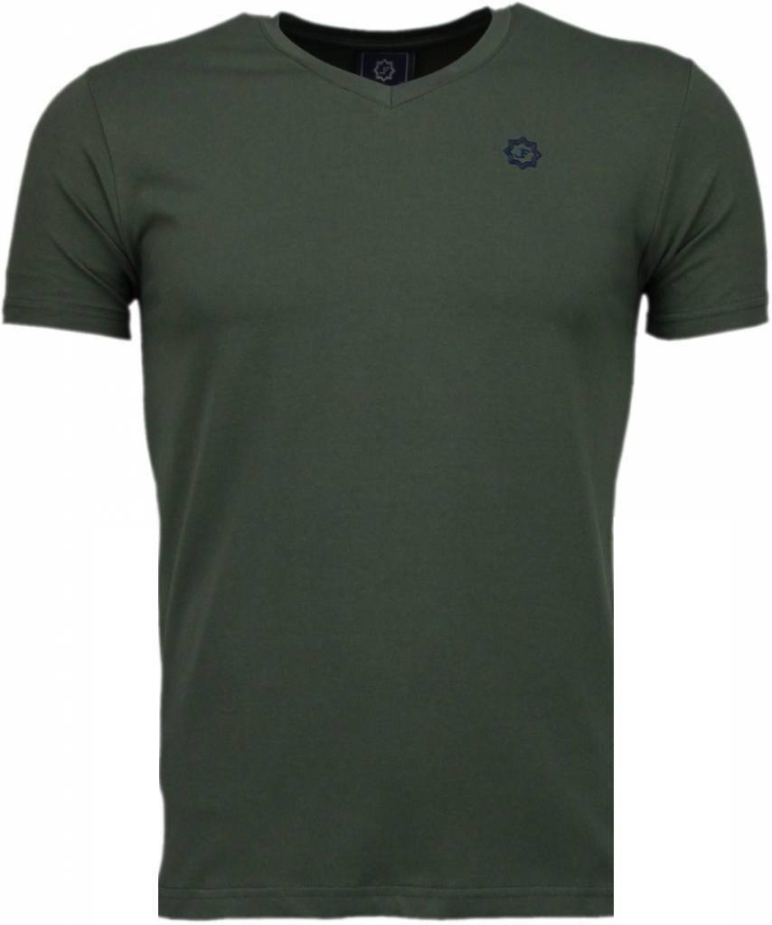 specificatie verf Word gek Local Fanatic Basic Exclusieve - T-Shirt - Leger Groen - Style Italy