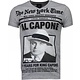 Al Capone - Rhinestone T-shirt - Grijs