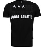Local Fanatic Kim Kardashian - Rhinestone T-shirt - Zwart