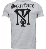 Local Fanatic Scarface TM - T-shirt - Grijs