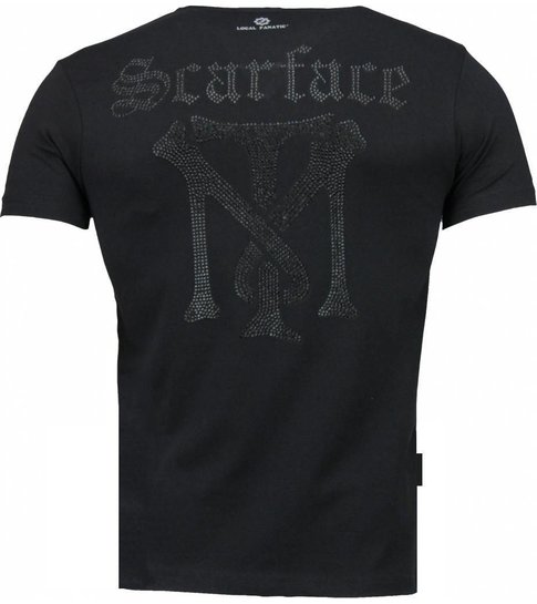 Local Fanatic Scarface TM - T-shirt - Zwart