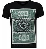 Local Fanatic One Dollar Eye - T-shirt - Zwart