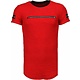 Exclusief Zipped Chest - T-Shirt - Rood