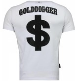 Local Fanatic Golddigger Dollar - T-shirt - Wit