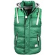 Bodywarmer Groen met capuchon