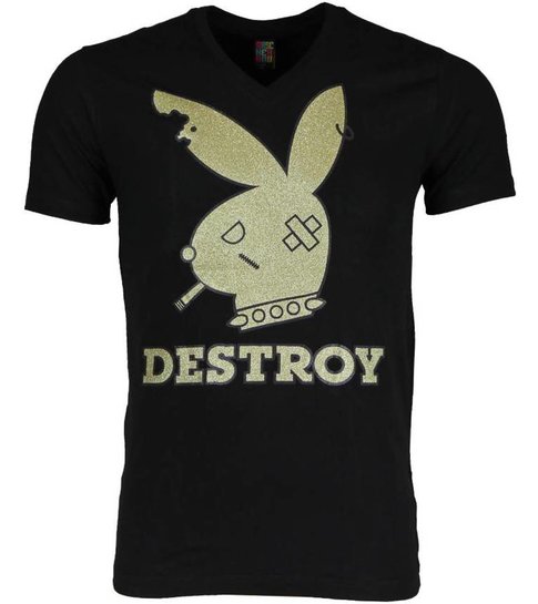 Local Fanatic T-shirt - Destroy - Zwart