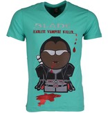 Local Fanatic T-shirt - Blade Fearless Vampire Killer - Groen