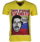 Local Fanatic T-shirt - Don Pablo Escobar - Geel