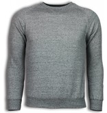 Enos Basic Fit Crewneck- Sweater - Grijs