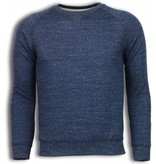 Enos Basic Fit Crewneck - Sweater - Navy