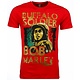 T-shirt - Bob Marley Buffalo Soldier Print - Rood
