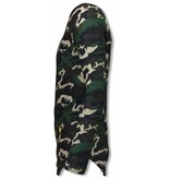 JUSTING King of Army Shirt- Long Fit Sweater - Camouflage