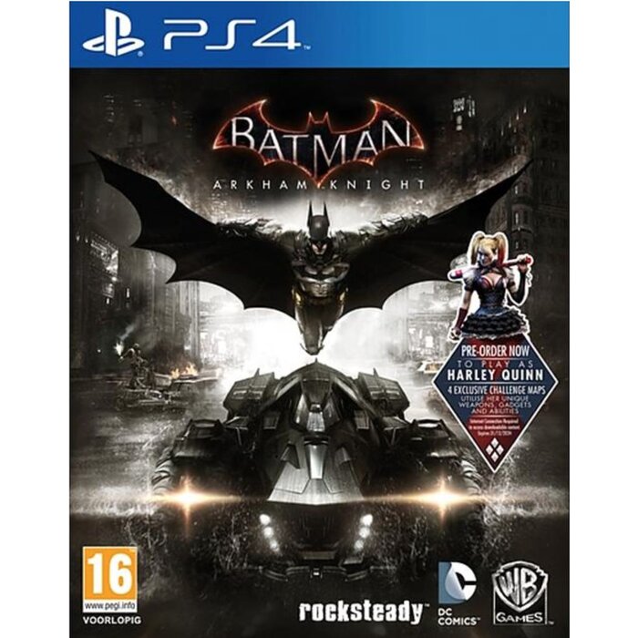 Warner PS4 Batman: Arkham Knight + Harley Quinn DLC en Scarecrow Nightmare Mission Pack