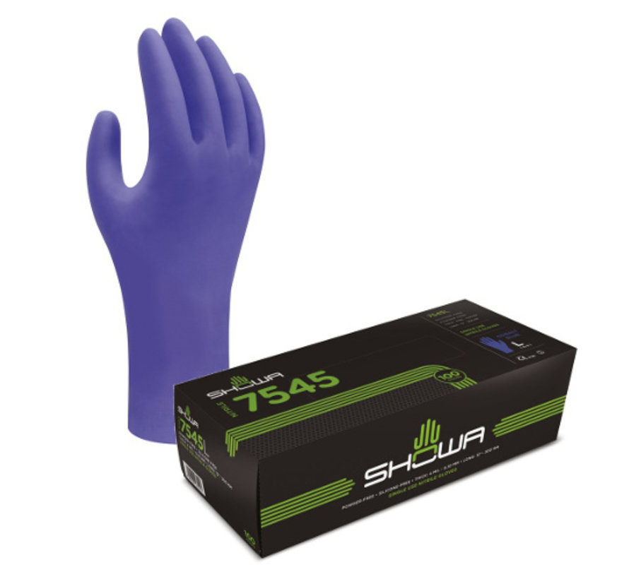 Showa 7545 disposable glove (Nitrile)