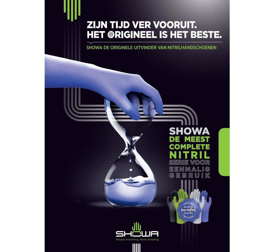 Showa 7545 disposable glove (Nitrile)