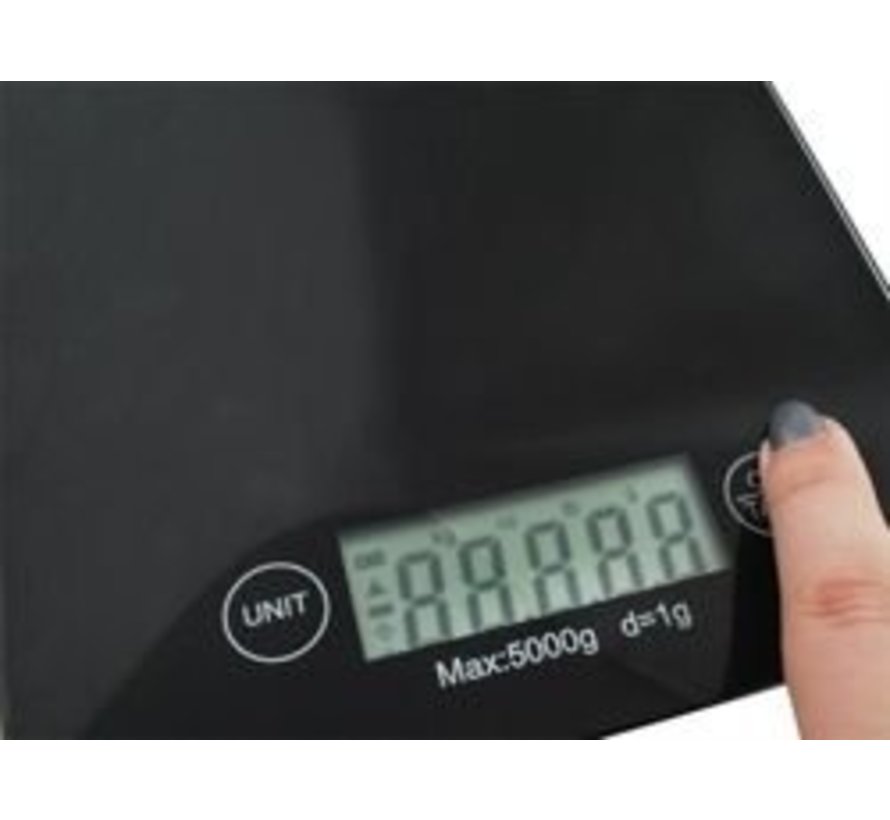 Scale 0 to 5 kg. (0 to 11.023 oz.)