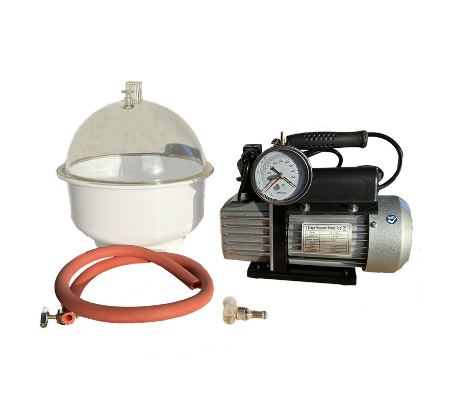 Vacuum pump EVD-VE115SV, including vacuum chamber 9 liters