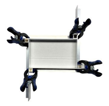 S.A.M. Bekisting  Set voor siliconen mallen - Aluminium 24 x 4 cm.