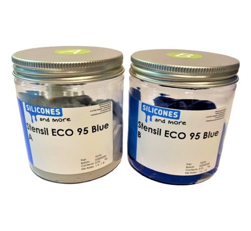 Silconic Stensil ECO 95 Blue, malleable silicone Shore A 95