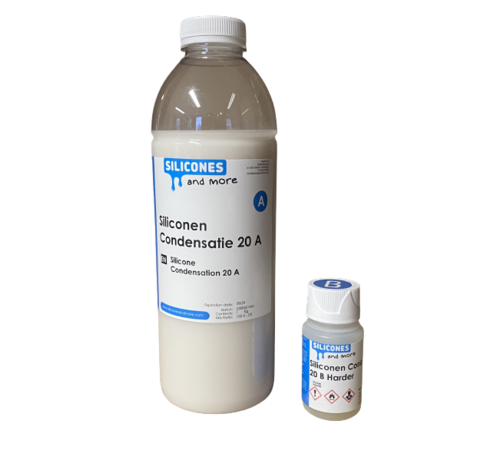 Silicone Condensation 20 (Medium Hard) with universal 2% hardener B2