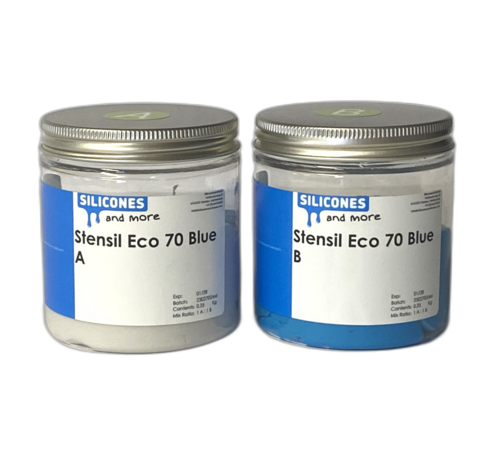 Silconic Stensil ECO 70 Blue, kneedbare siliconen Shore A 70