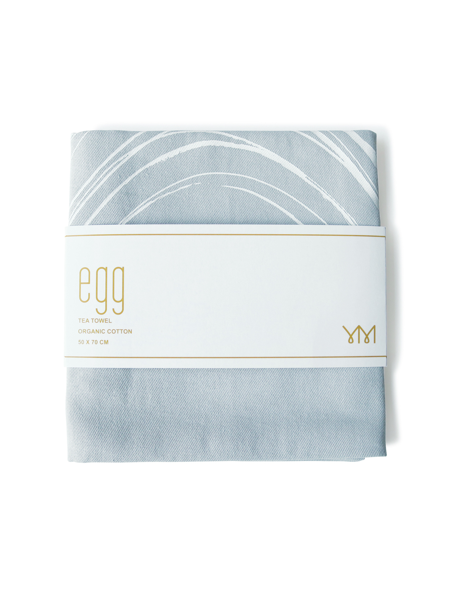 EGG tea towel | certified GOTS organic cotton kitchen towel with egg print
