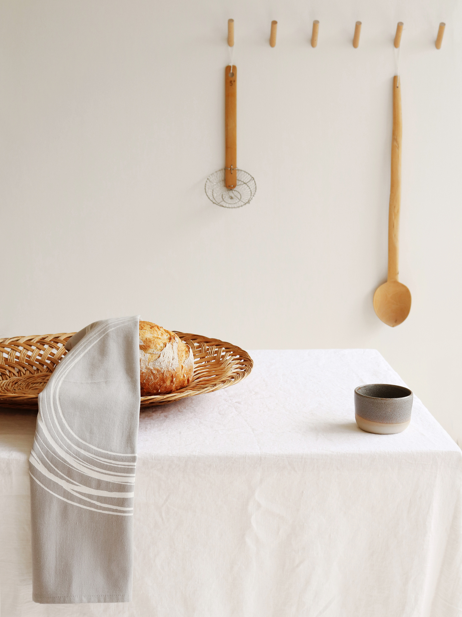 EGG tea towel | certified GOTS organic cotton kitchen towel with egg print