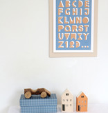ABC poster | A4 alfabetposter met reliëfletters op dik papier
