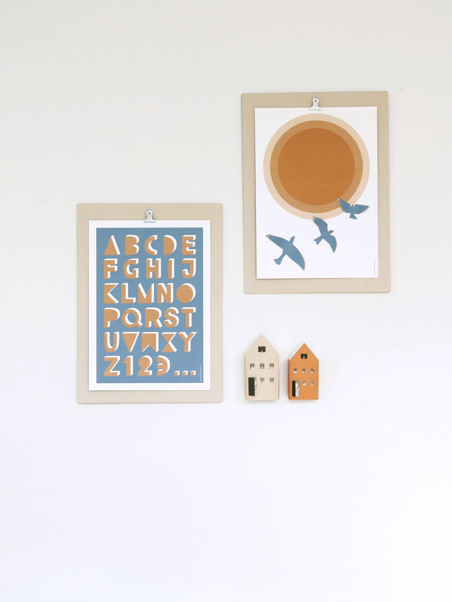 ABC poster | A4 alfabetposter met reliëfletters op dik papier