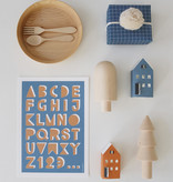 ABC poster | A4 alfabetposter met reliëfletters op dik papier