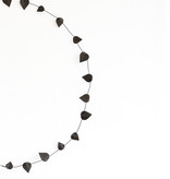 twig leaves - black | DIY set met 57 zwarte papieren blaadjes en hobbydraad