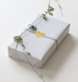 gouden hart stickers | 10 papieren gouden stickerharten, cadeaudecoratie