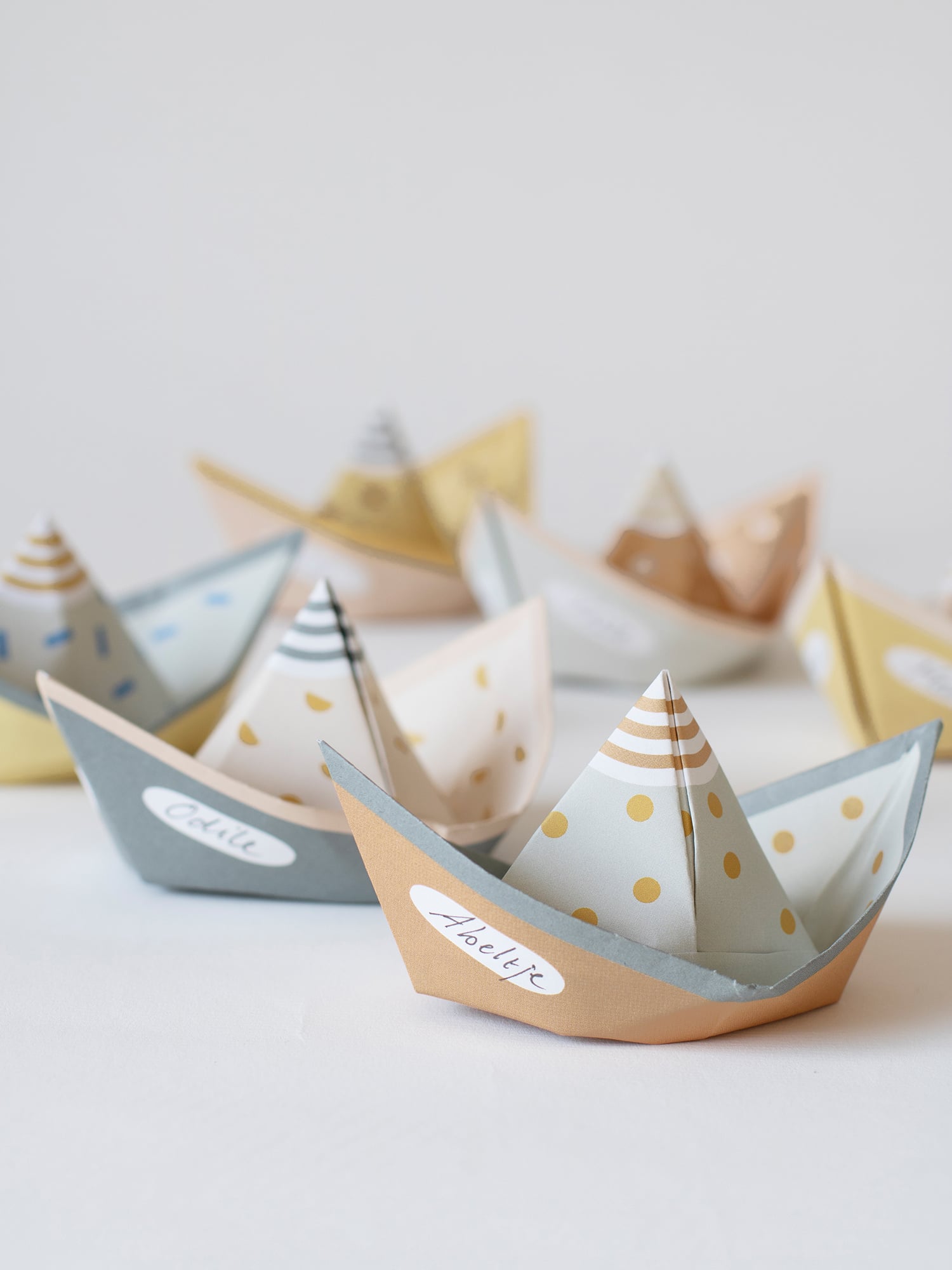 SEGEL vouwbootjes | papieren bootjes DIY set, voor traktaties en interieurdeco