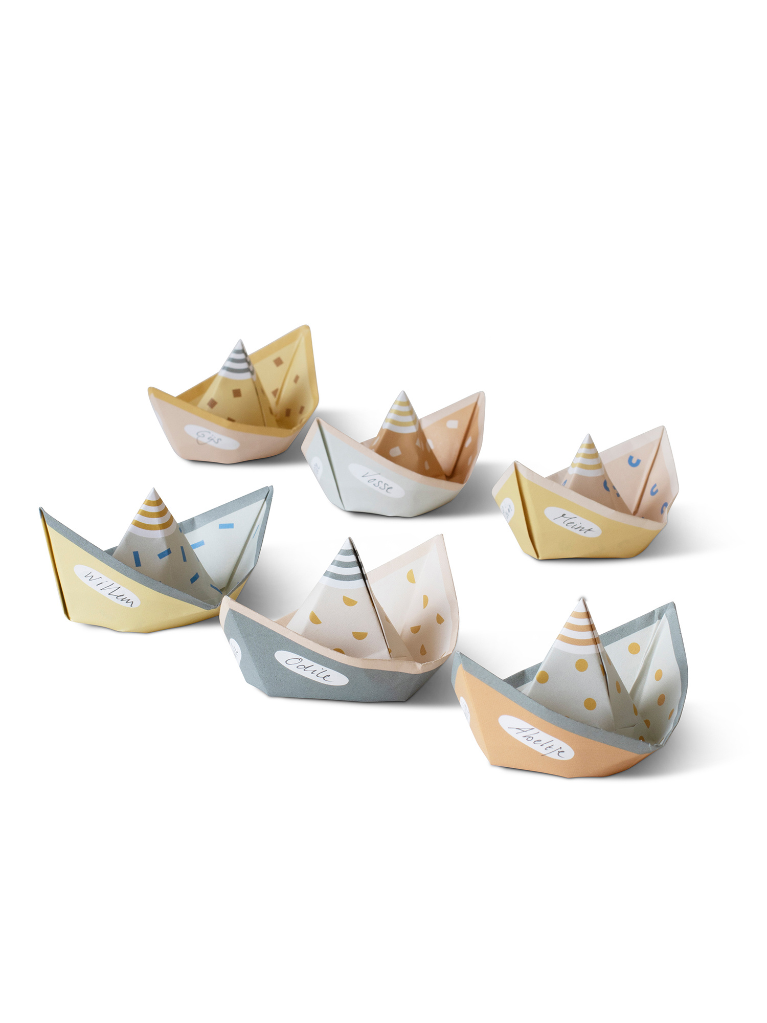 SEGEL vouwbootjes | papieren bootjes DIY set, voor traktaties en interieurdeco