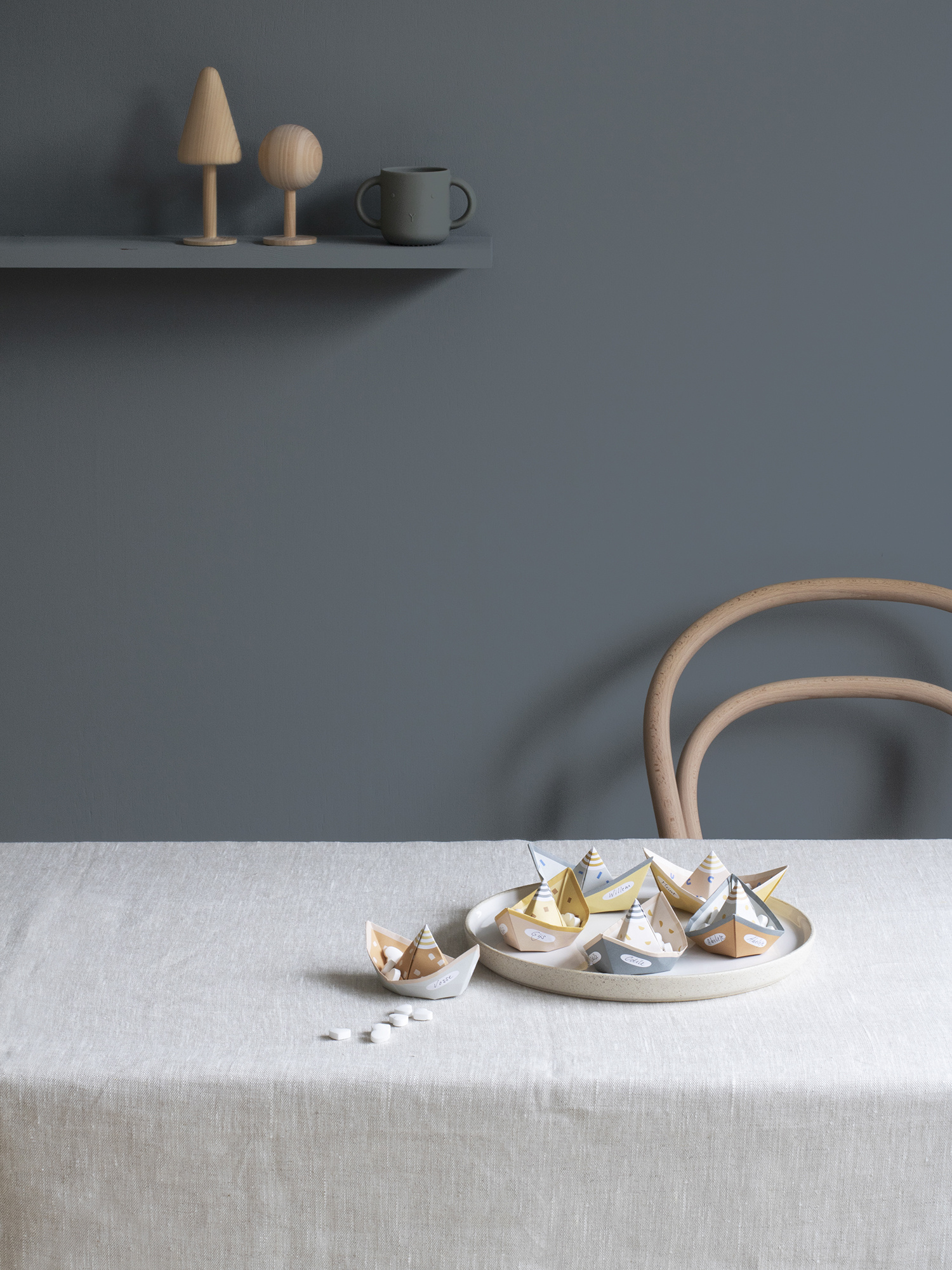 SEGEL vouwbootjes | papieren bootjes DIY set, voor traktaties en interieurdeco