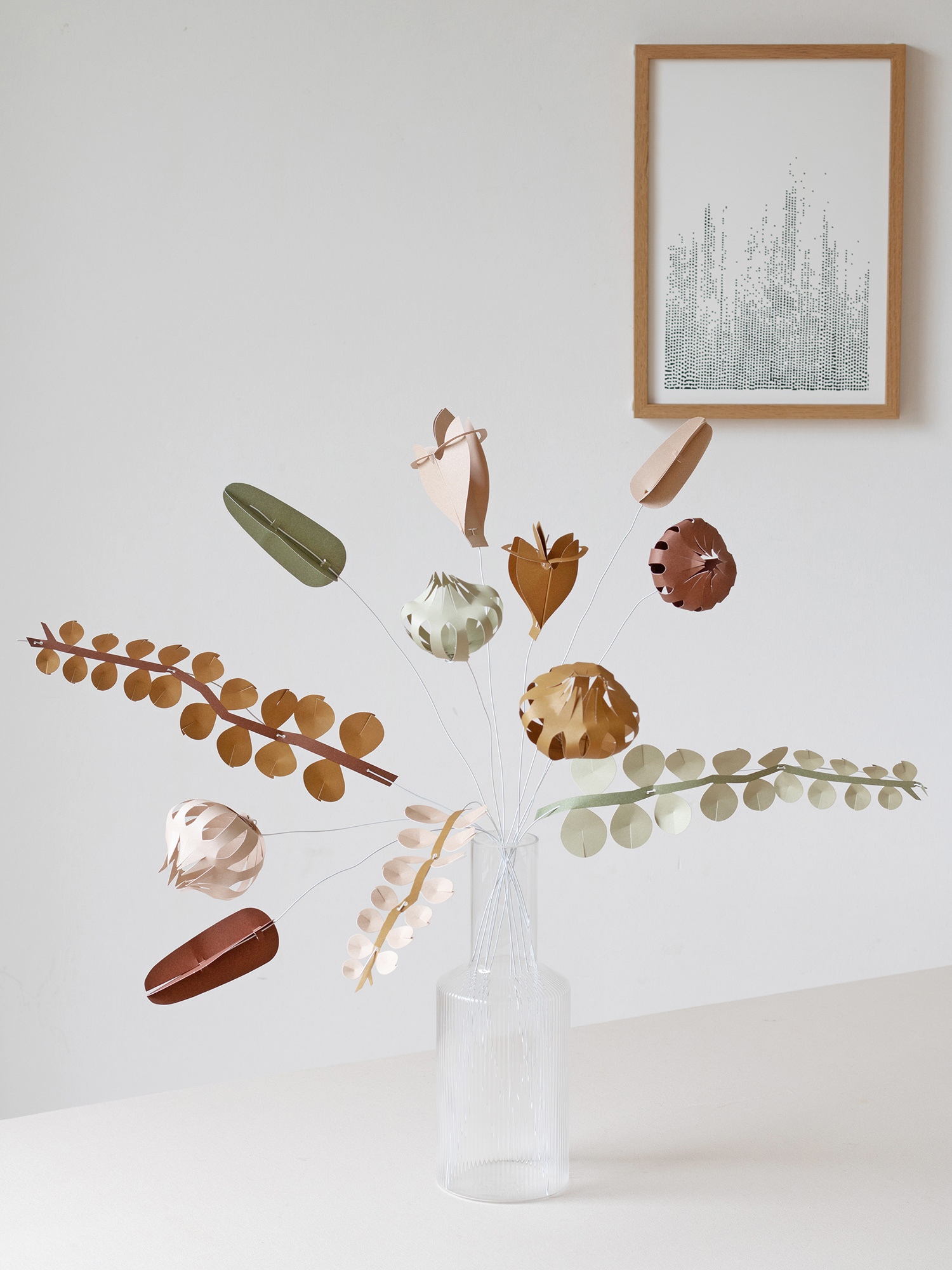 FIELD pastel large | 12 paper flowers in DIY bouquet kit