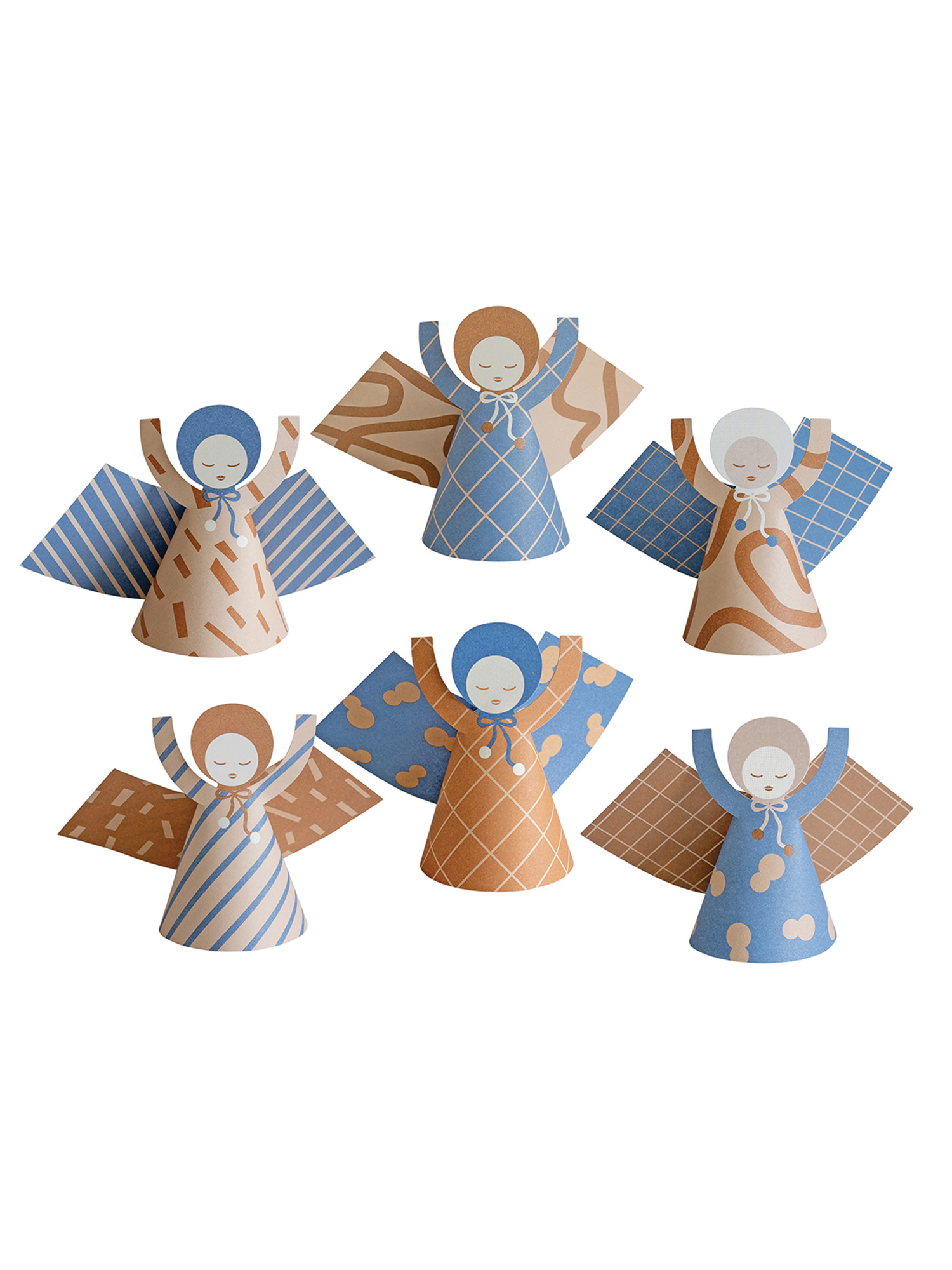 BODE angels | six paper angel cards and Christmas ornaments