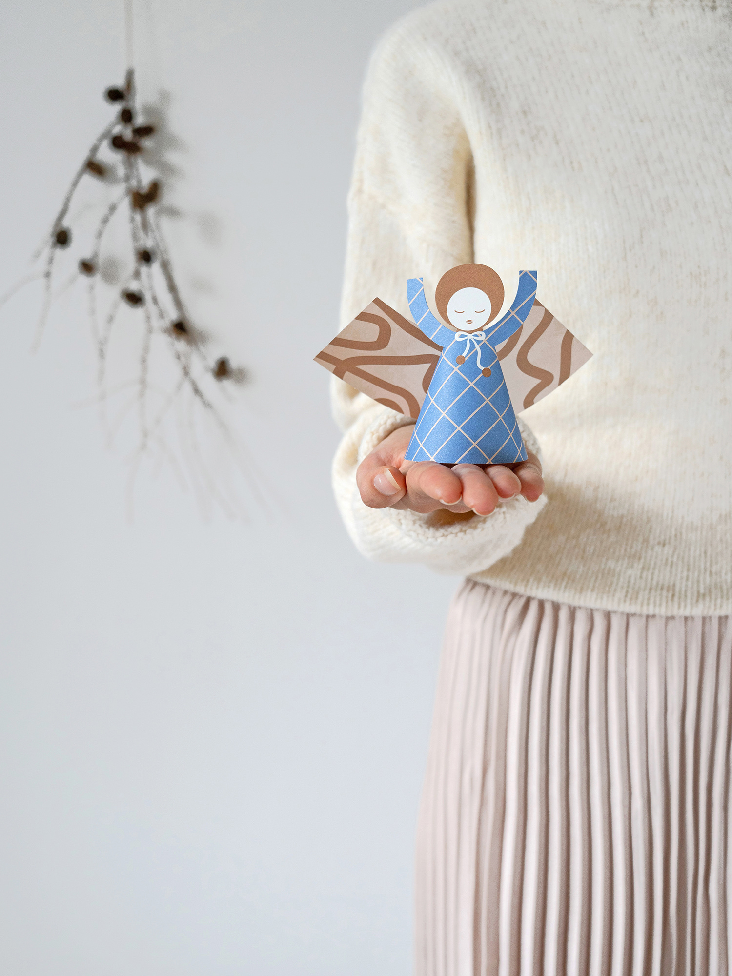 BODE angels | six paper angel cards and Christmas ornaments