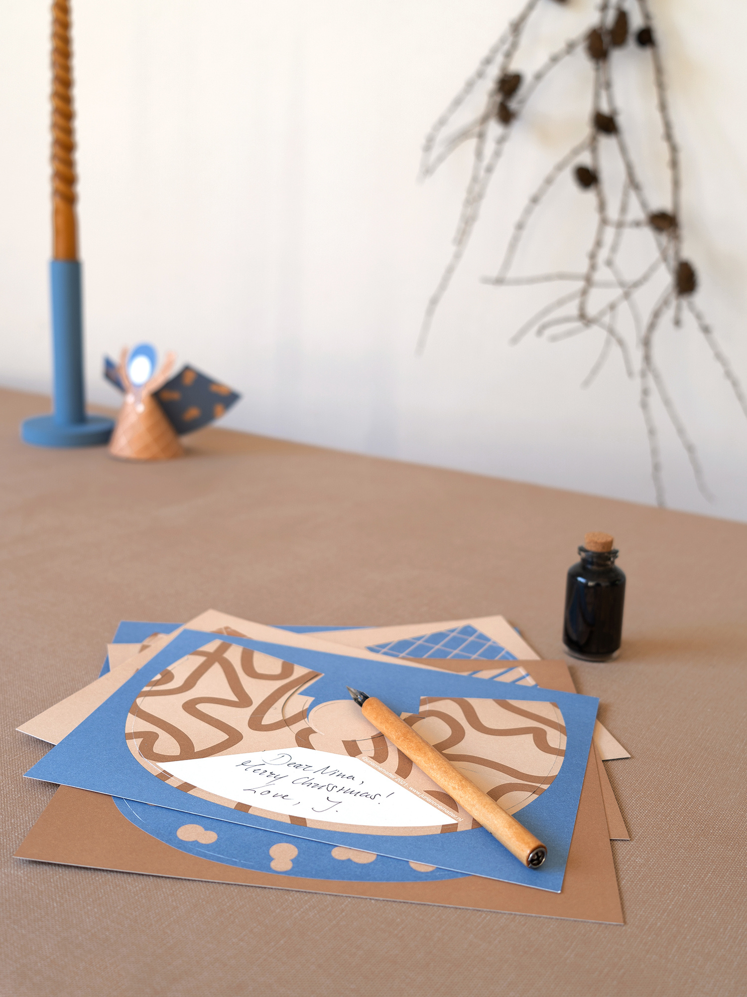 BODE angels | six paper angel cards and Christmas ornaments
