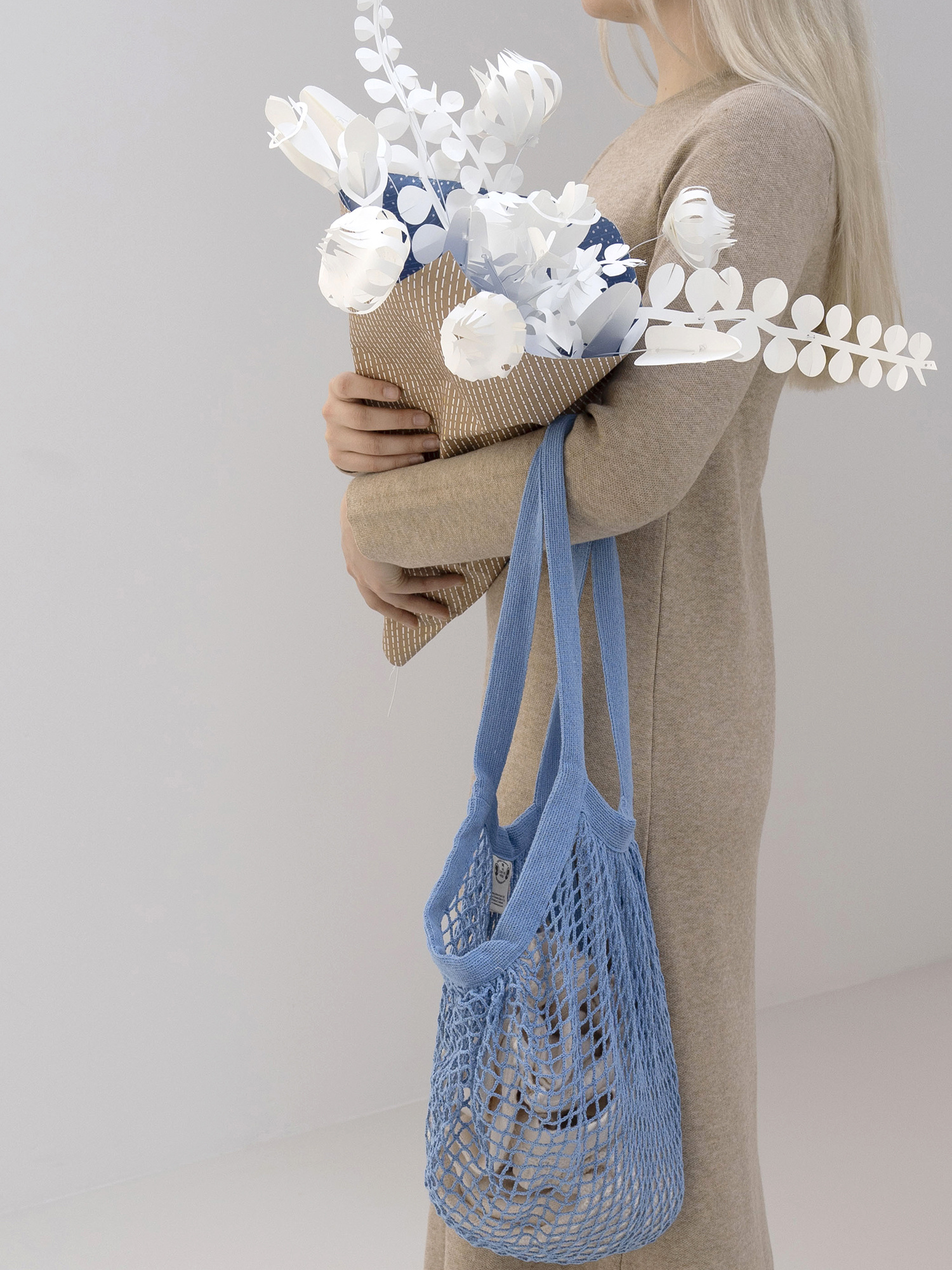 FIELD white large - white | twelve white paper flowers DIY kit