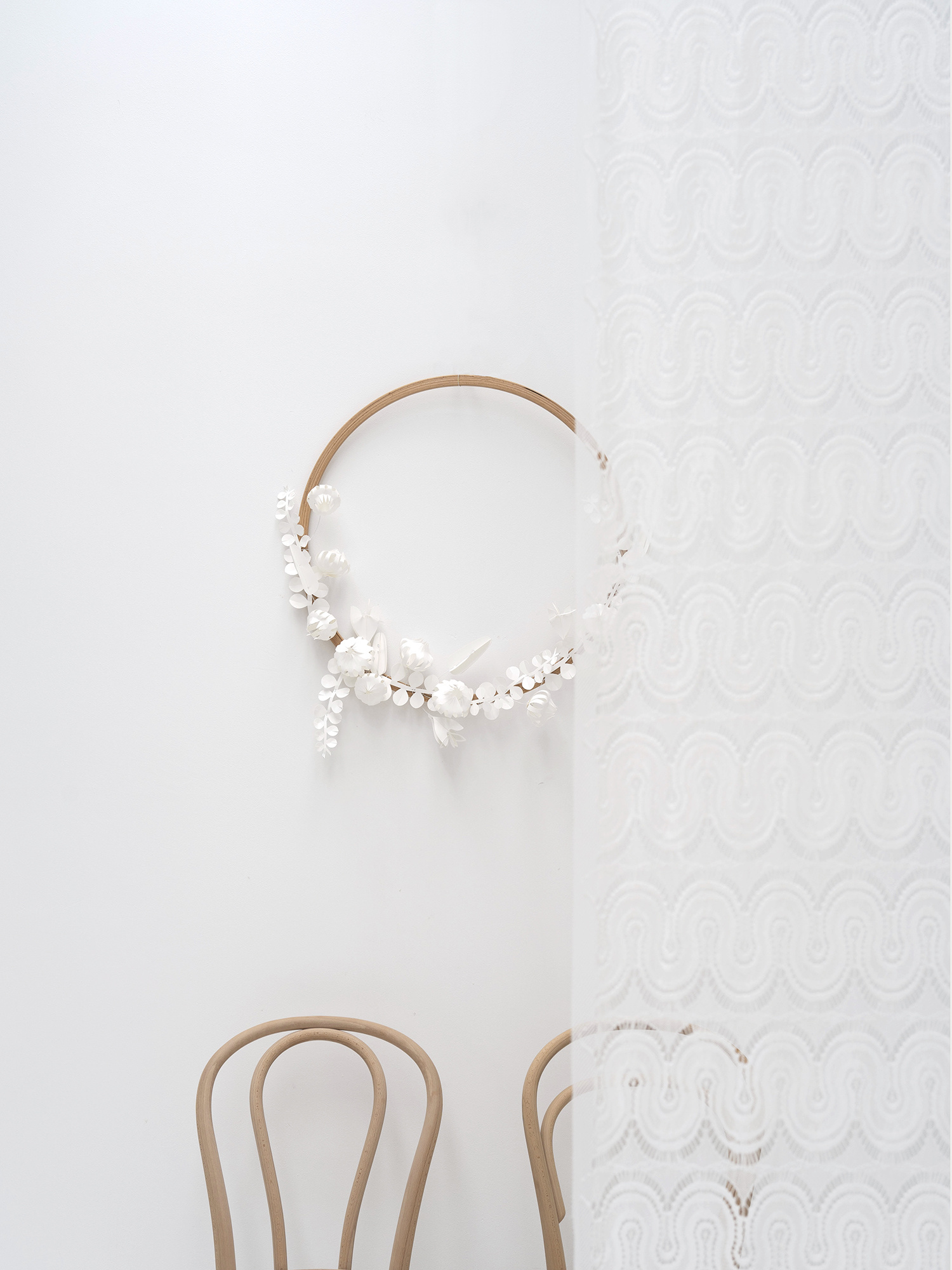 FIELD white large - white | twelve white paper flowers DIY kit
