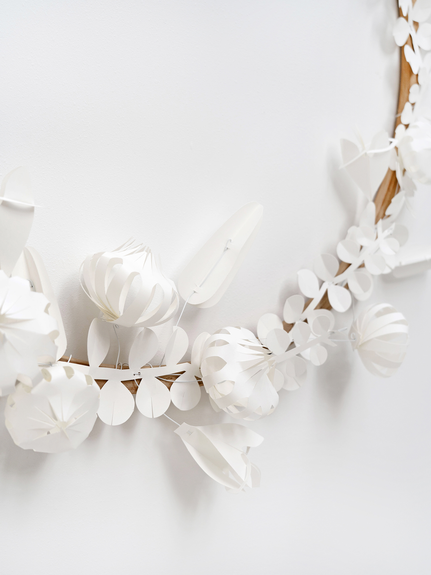 FIELD white large - white | twelve white paper flowers DIY kit