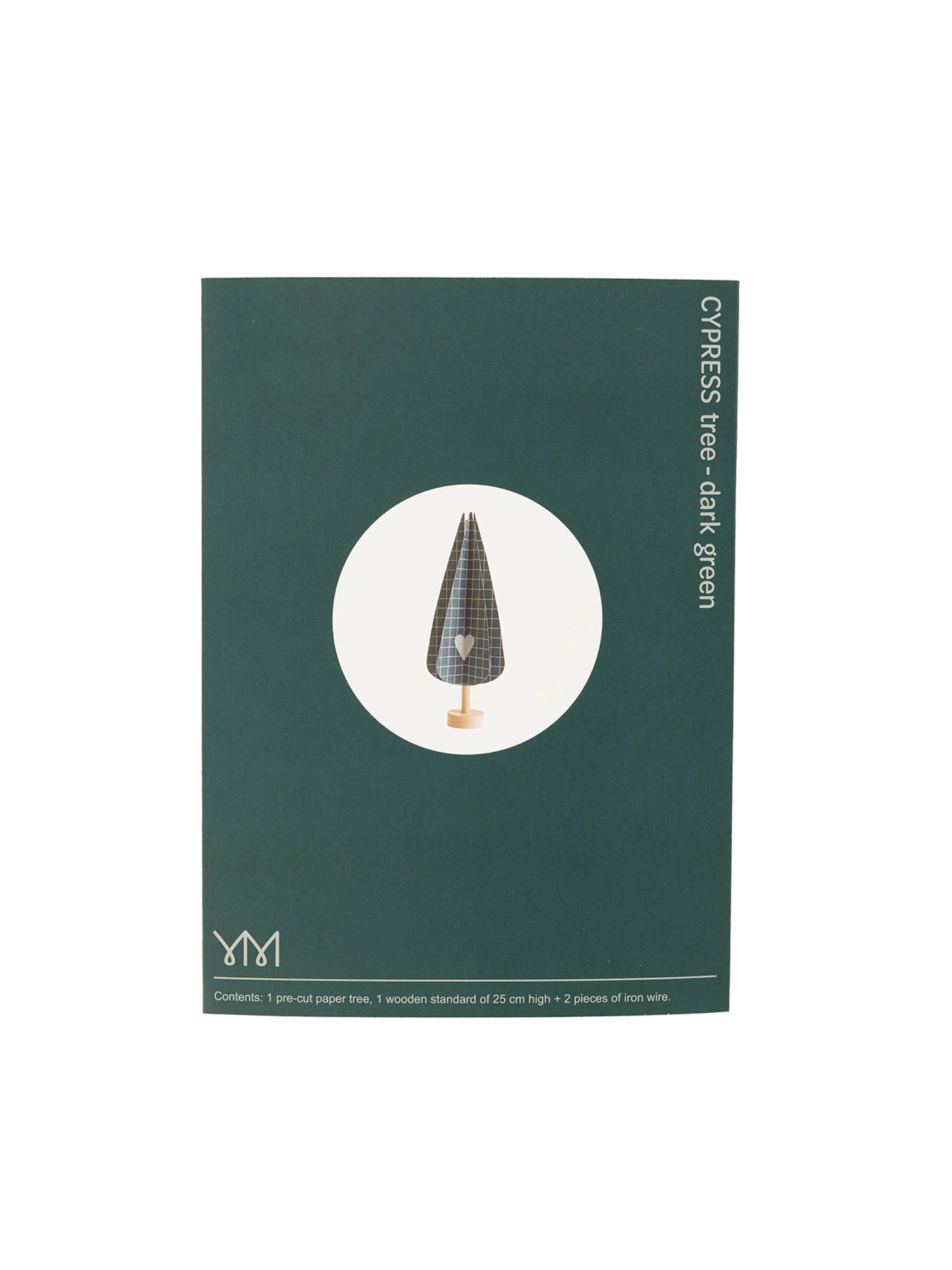 CYPRESS tree - dark green | DIY paper tree with wooden trunk