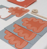 OAK tree - red  | eikenboompje van papier met houten stam, DIY set